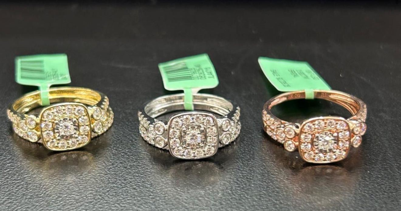 10KT Diamond Rings